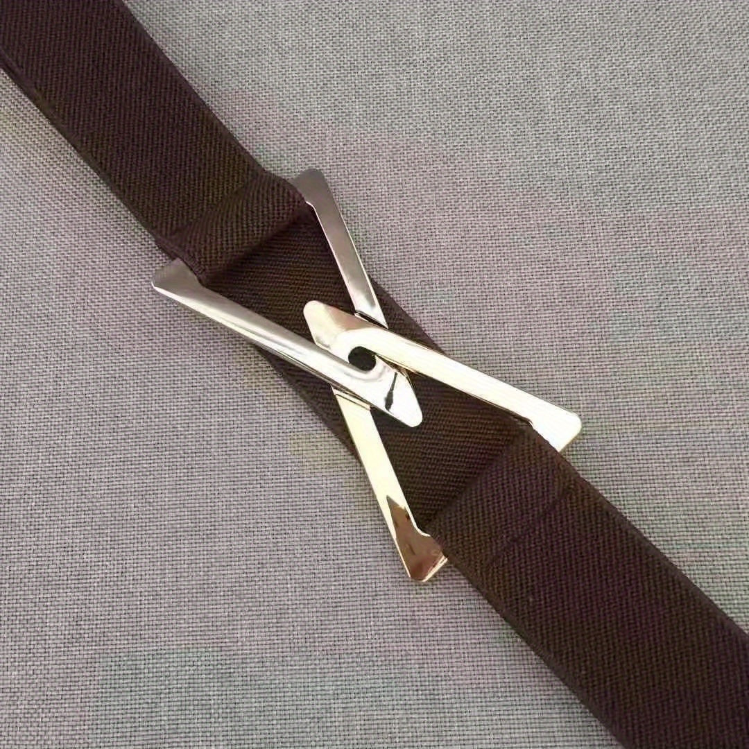 Fashion Elastic Belts Women Decorative Waistband Waist Strap Triangle Buckle Clothing Decoration Waist Belts Adjustable GM028