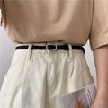 1 Women's PU Slim Waistband Jeans Belt