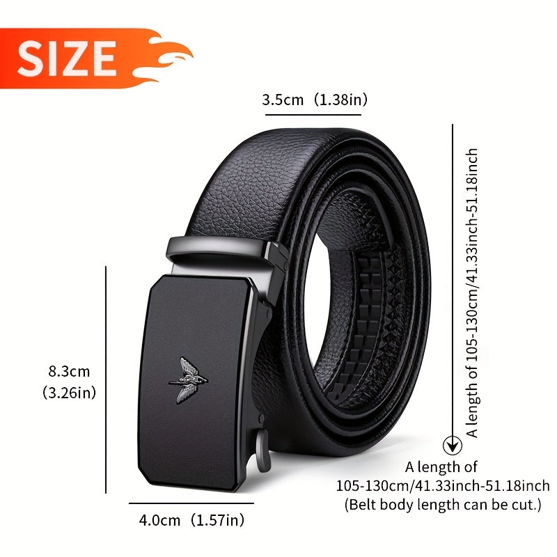 Premium Business Leisure Belt, Suitable for Daily Life Or Formal Men, Adjustable Belt Size, Modern Automatic Buckle Belt Design, Suitable for Holiday Gifts, Exquisite Gift Boxes And Greeting Cards, Can Be Given As Gifts to Friends And Family