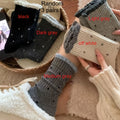 Five New Winter Sock Styles for Women: Trendy, Casual, and Simple Polka Dot Mid-calf Socks. They Can Be Paired with Various Stylish Shoes and Are Warm Both Indoors and Outdoors.