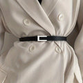 Belt Women's Decorative Waist Decoration Black All-matching Suit Coat Foreign Style Fashionable Retro Small Ins Style Belt