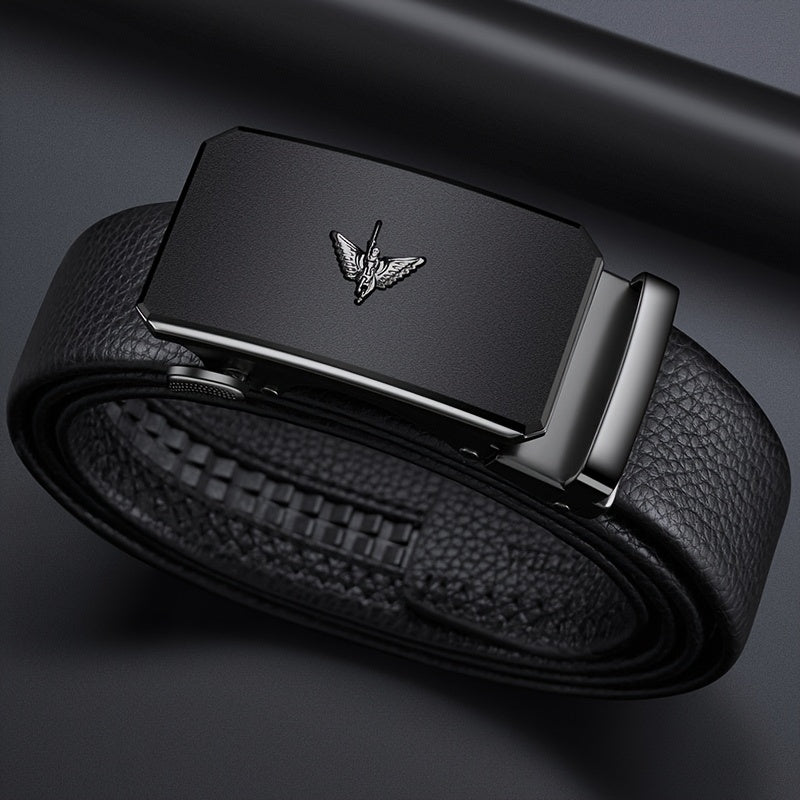 Premium Business Leisure Belt, Suitable for Daily Life Or Formal Men, Adjustable Belt Size, Modern Automatic Buckle Belt Design, Suitable for Holiday Gifts, Exquisite Gift Boxes And Greeting Cards, Can Be Given As Gifts to Friends And Family