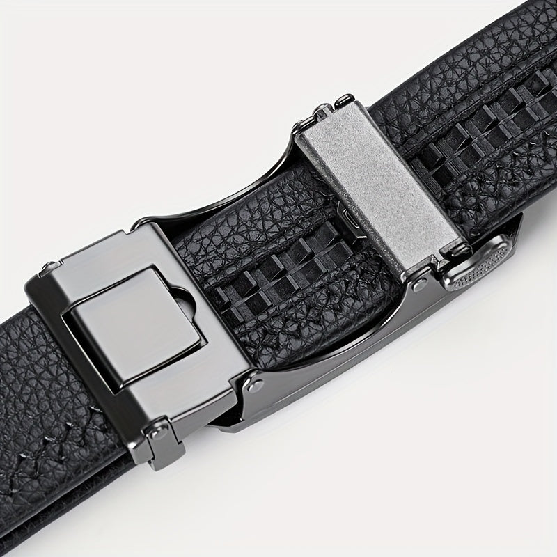 Premium Business Leisure Belt, Suitable for Daily Life Or Formal Men, Adjustable Belt Size, Modern Automatic Buckle Belt Design, Suitable for Holiday Gifts, Exquisite Gift Boxes And Greeting Cards, Can Be Given As Gifts to Friends And Family