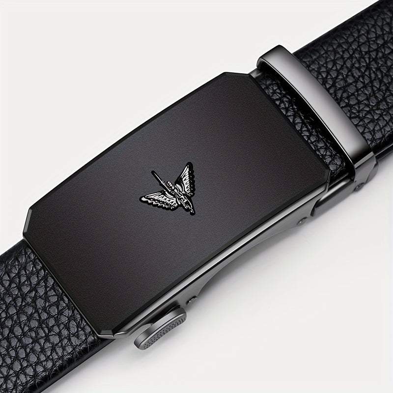 Premium Business Leisure Belt, Suitable for Daily Life Or Formal Men, Adjustable Belt Size, Modern Automatic Buckle Belt Design, Suitable for Holiday Gifts, Exquisite Gift Boxes And Greeting Cards, Can Be Given As Gifts to Friends And Family